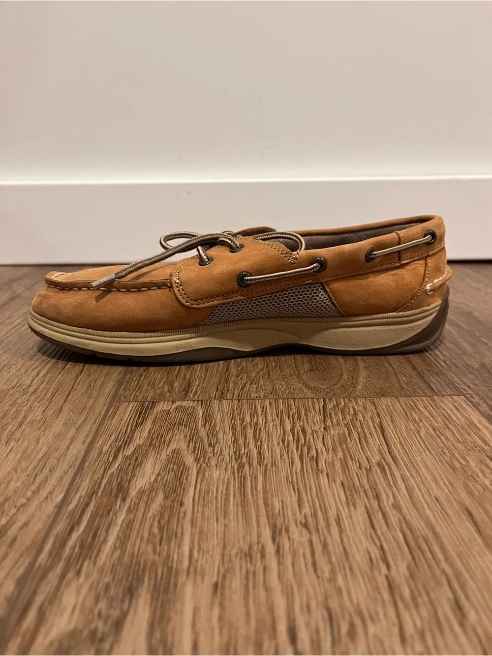 Sperry Topsider mens leather boat shoes size 7W